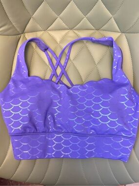 Crowned Athletics Purple Mermaid Princess Sports Bra